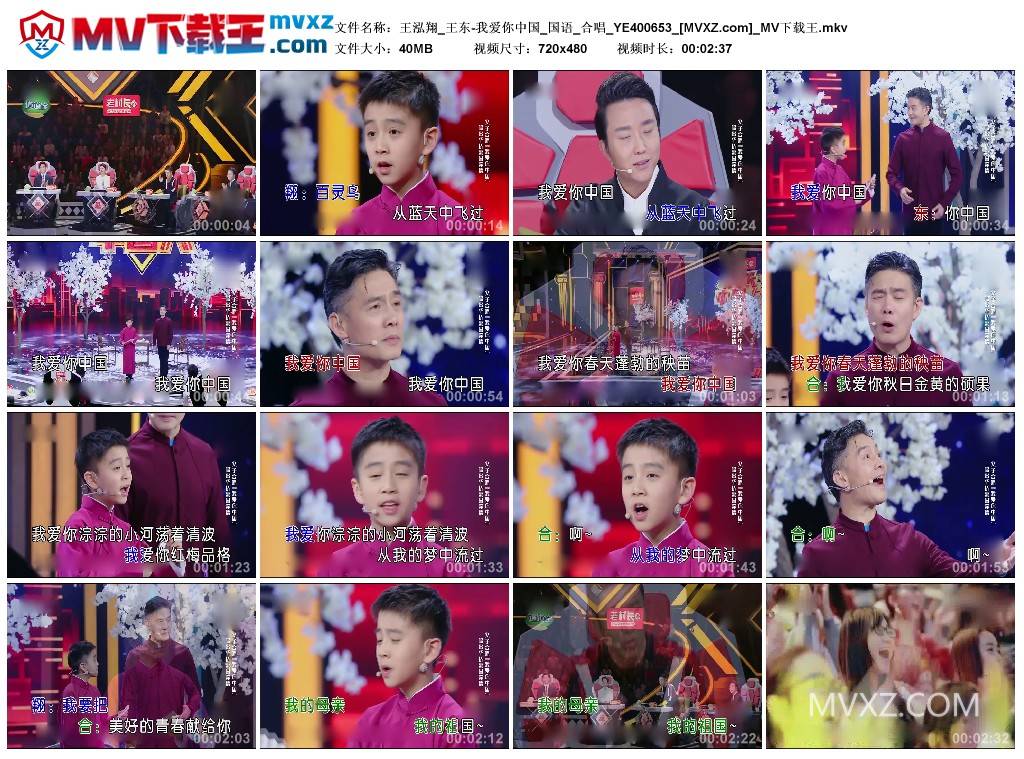 王泓翔_王东-我爱你中国_国语_合唱_YE400653
